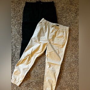 2 pair cargo joggers with pockets